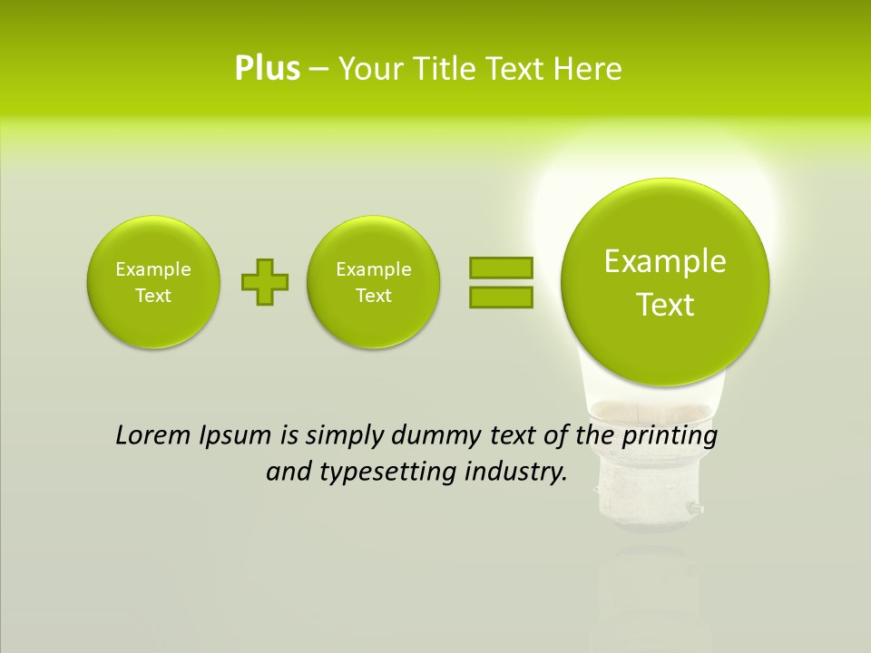 Electric Copyspace Design PowerPoint Template