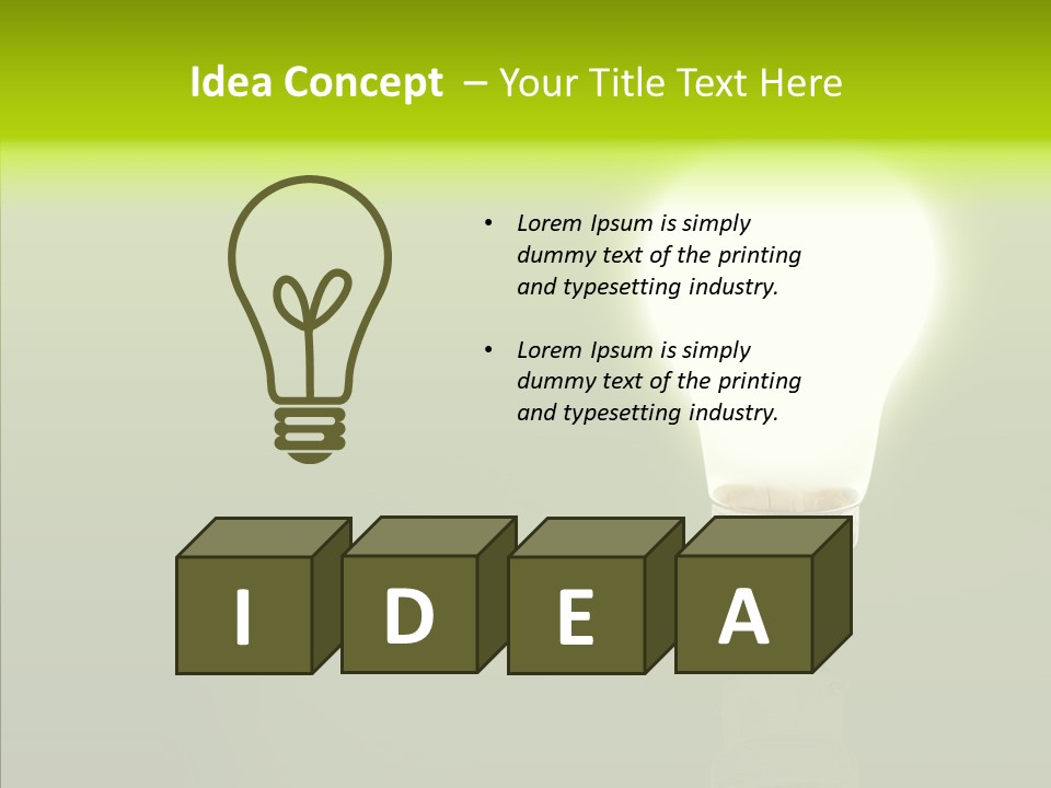 Electric Copyspace Design PowerPoint Template
