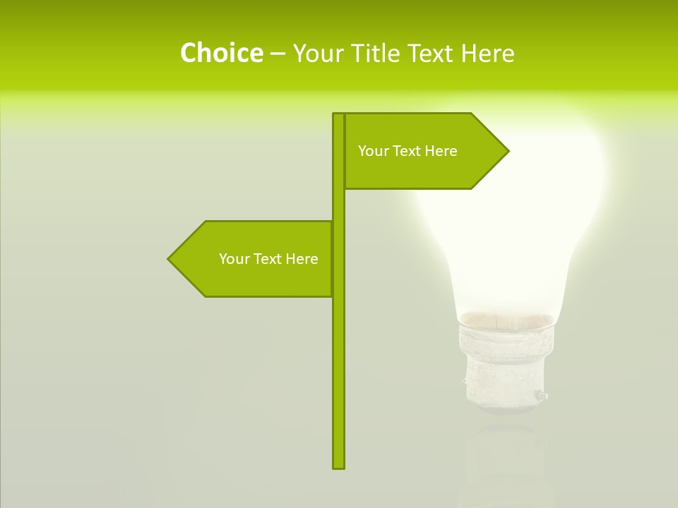 Electric Copyspace Design PowerPoint Template