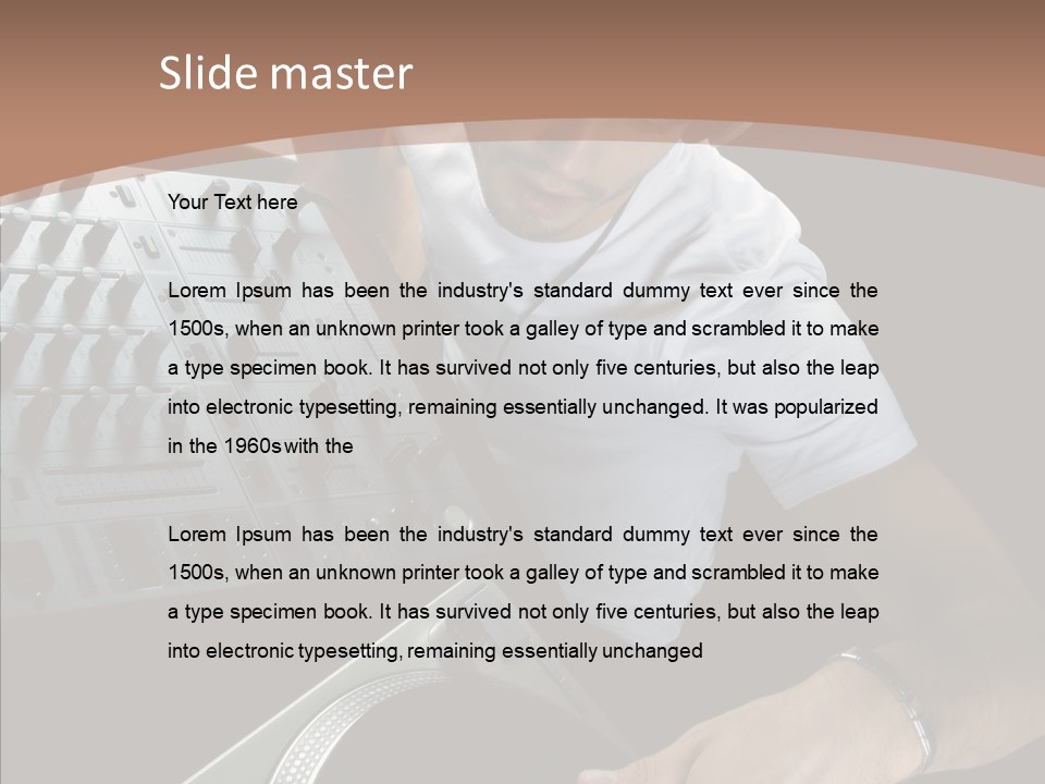 Studio Isolated Background PowerPoint Template