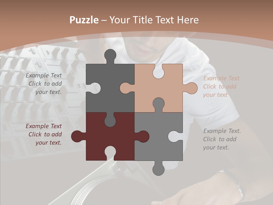 Studio Isolated Background PowerPoint Template