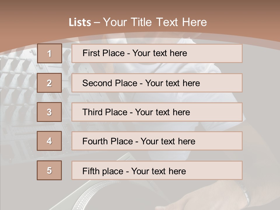 Studio Isolated Background PowerPoint Template