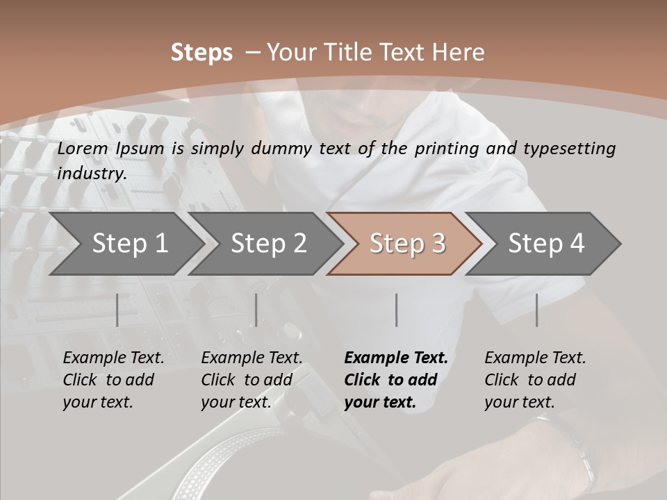 Studio Isolated Background PowerPoint Template