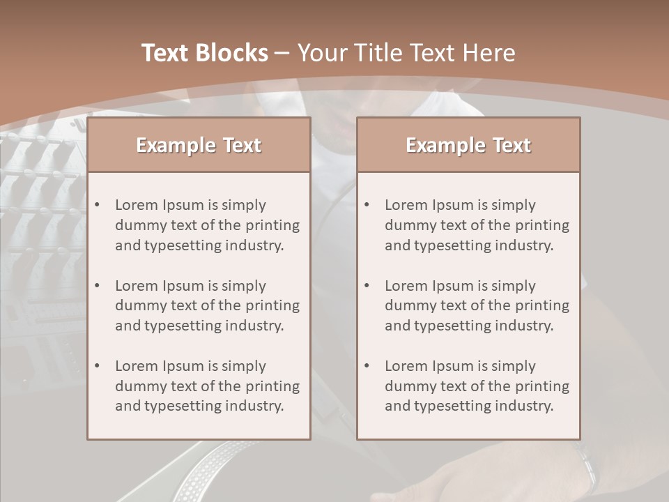 Studio Isolated Background PowerPoint Template