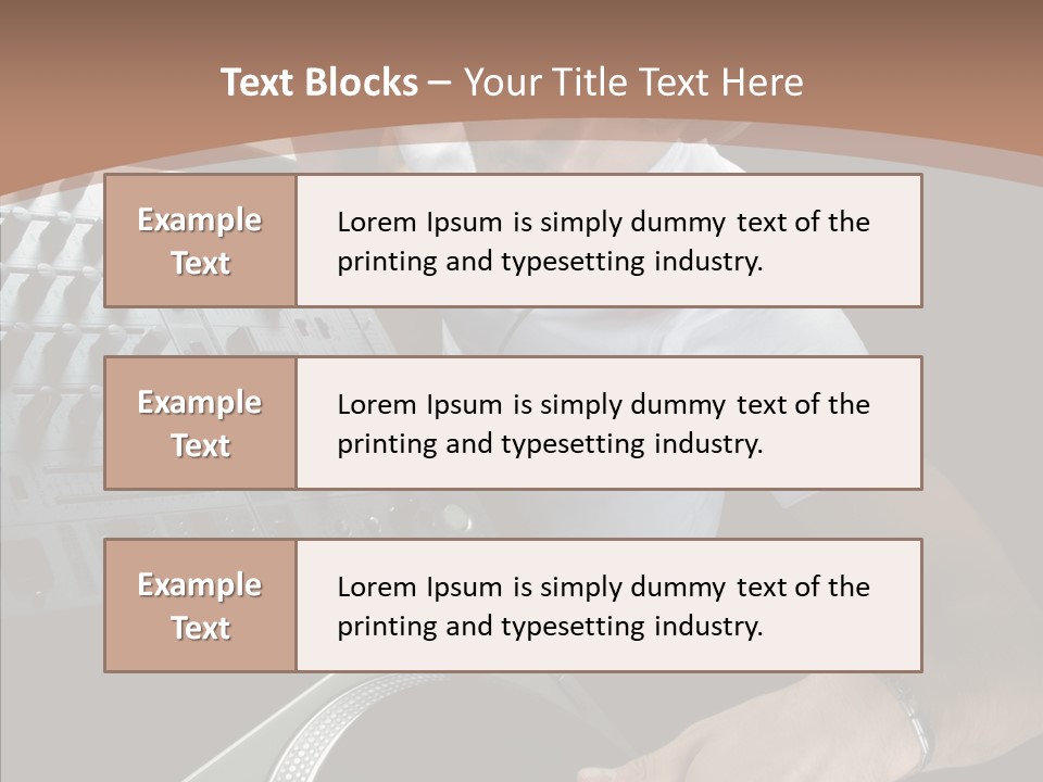 Studio Isolated Background PowerPoint Template