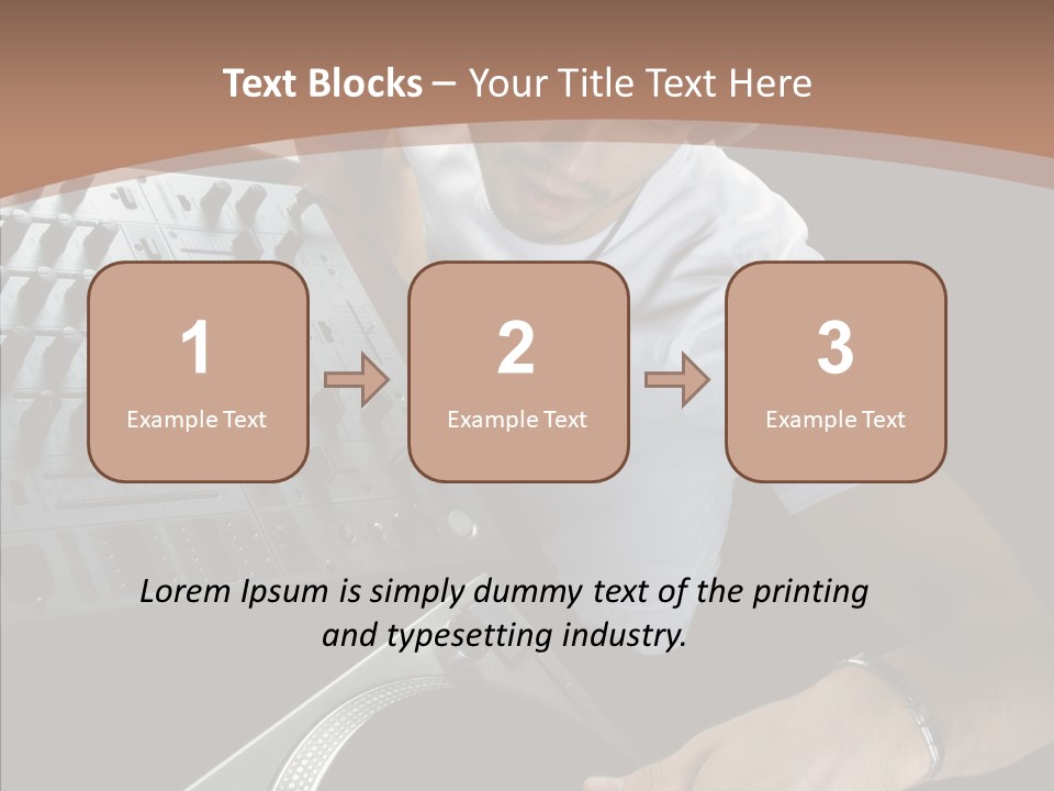 Studio Isolated Background PowerPoint Template