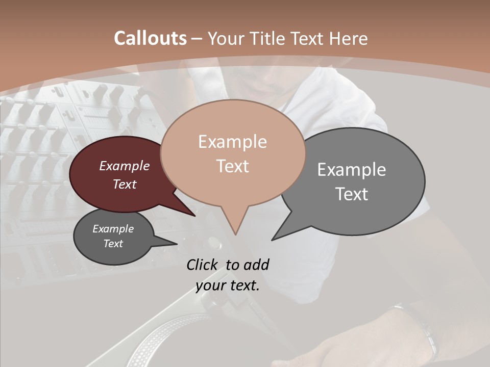 Studio Isolated Background PowerPoint Template