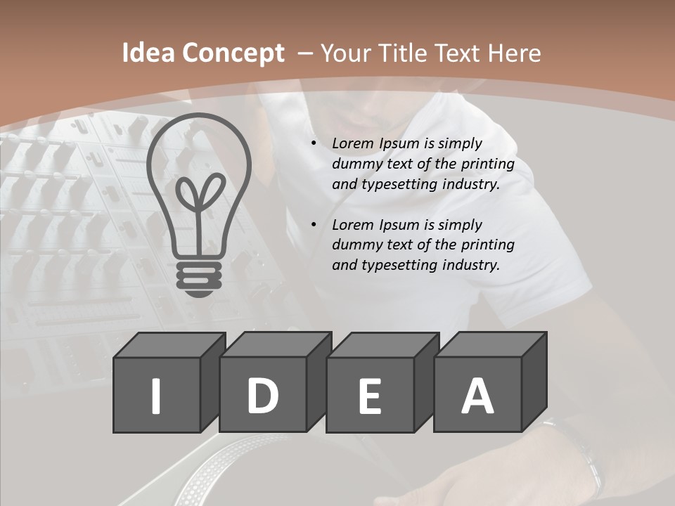 Studio Isolated Background PowerPoint Template