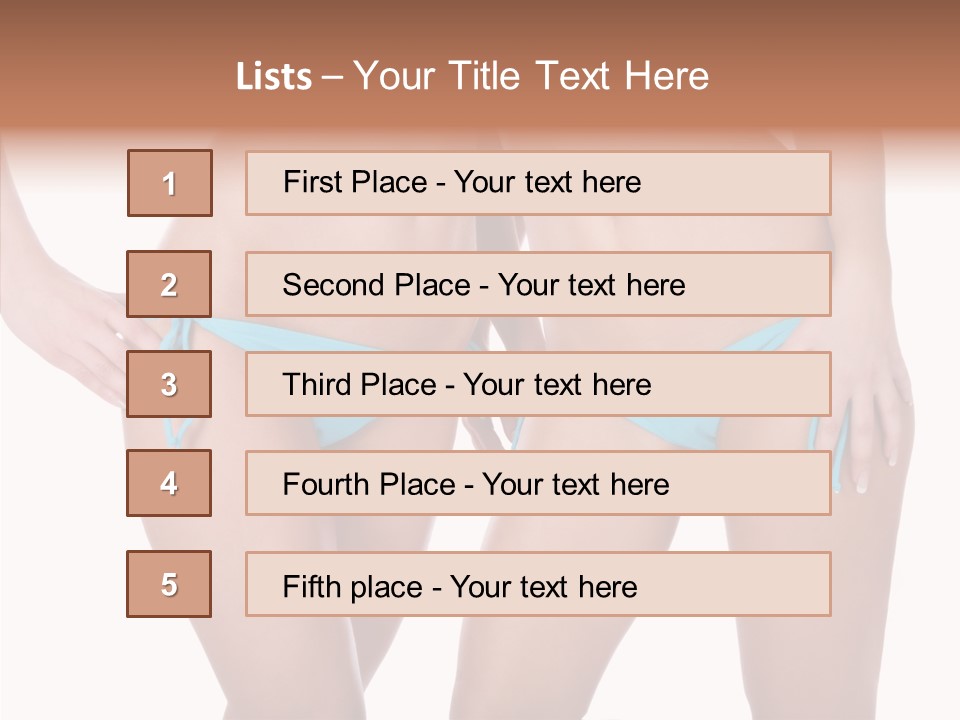 Leg Panties  PowerPoint Template