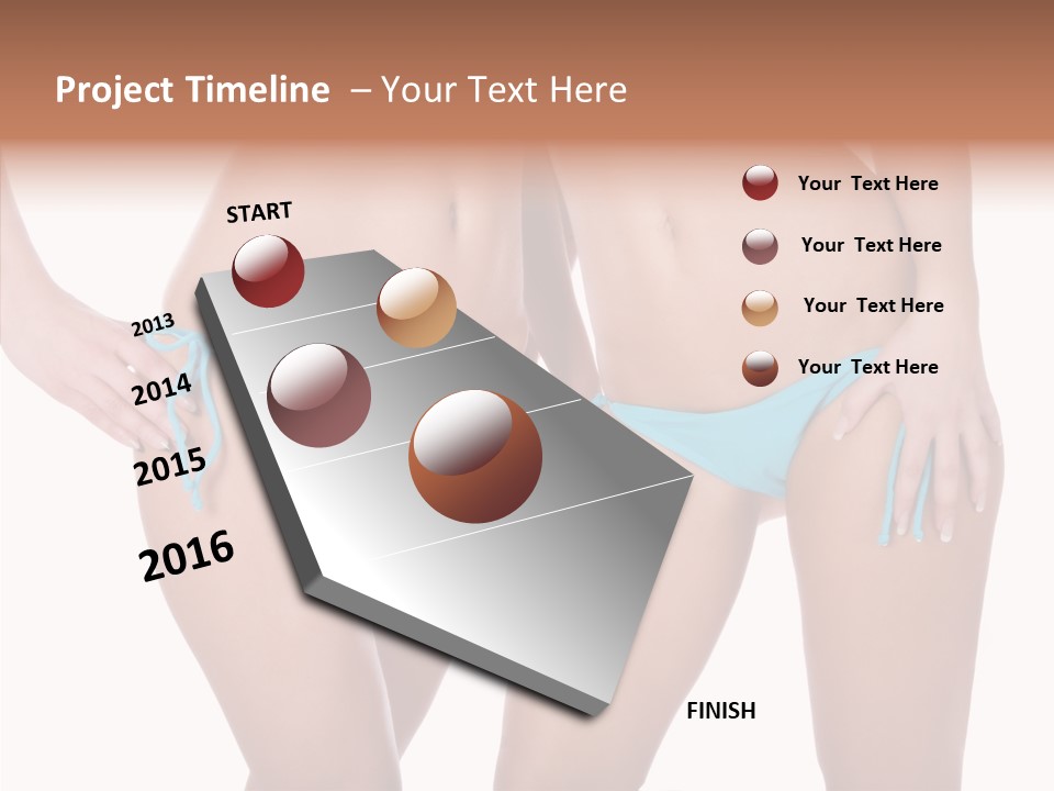 Leg Panties  PowerPoint Template