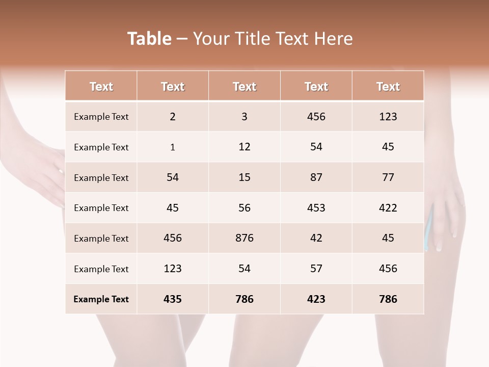 Leg Panties  PowerPoint Template