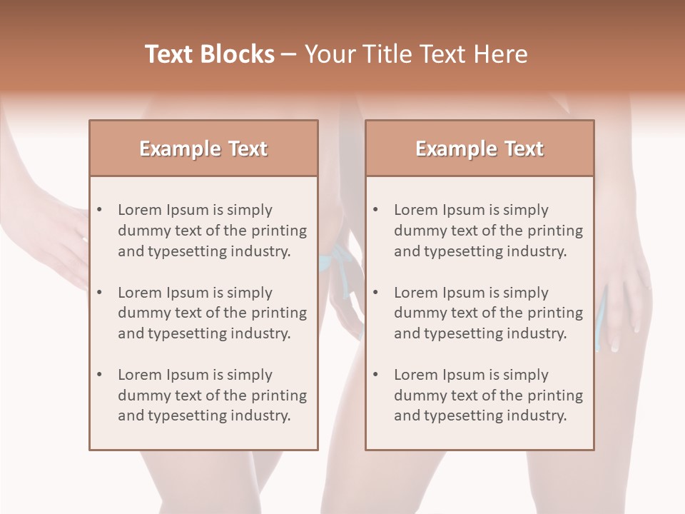 Leg Panties  PowerPoint Template