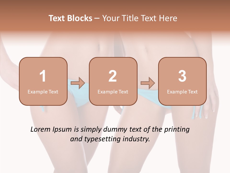 Leg Panties  PowerPoint Template