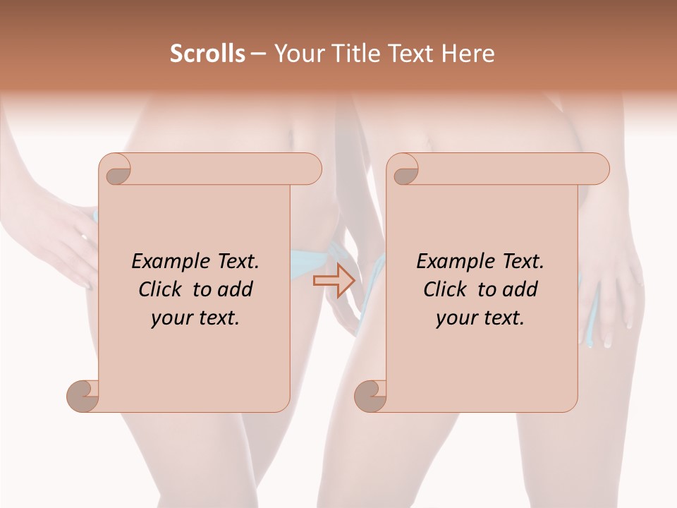 Leg Panties  PowerPoint Template