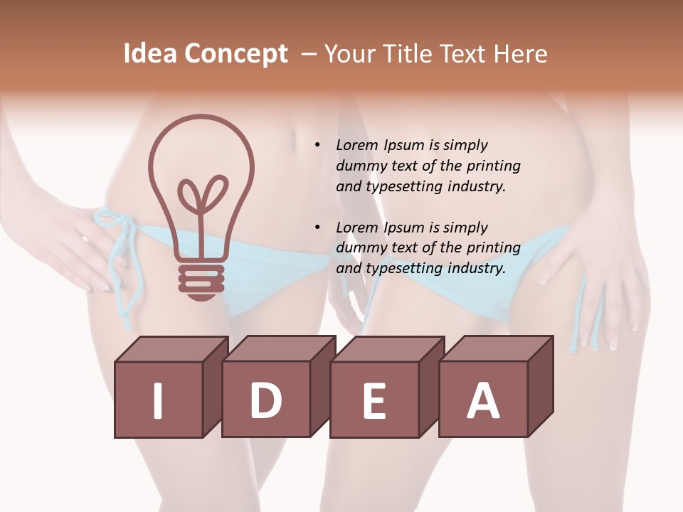 Leg Panties  PowerPoint Template