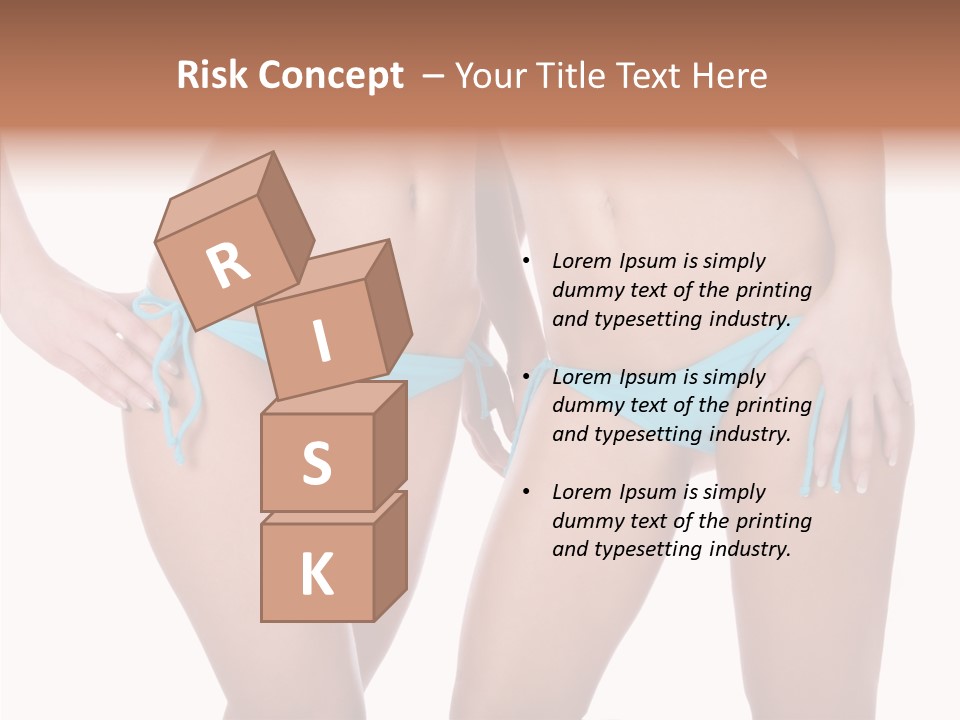 Leg Panties  PowerPoint Template