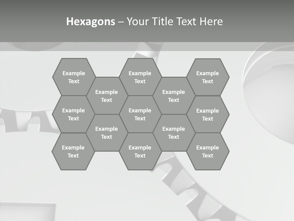 Shapes Instrument Cogwheel PowerPoint Template