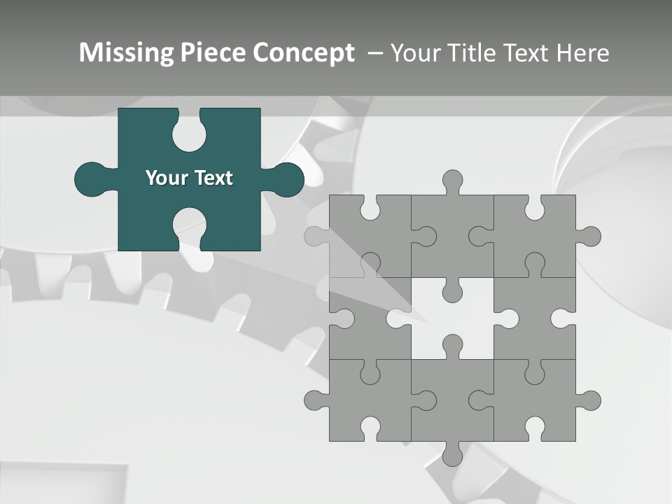Shapes Instrument Cogwheel PowerPoint Template