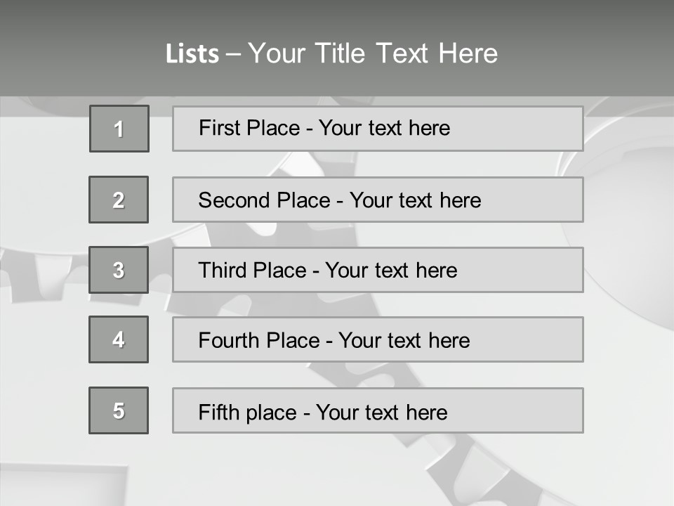 Shapes Instrument Cogwheel PowerPoint Template