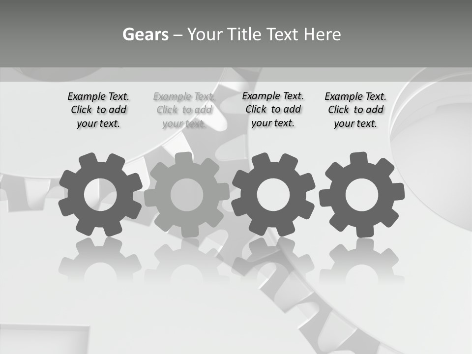 Shapes Instrument Cogwheel PowerPoint Template