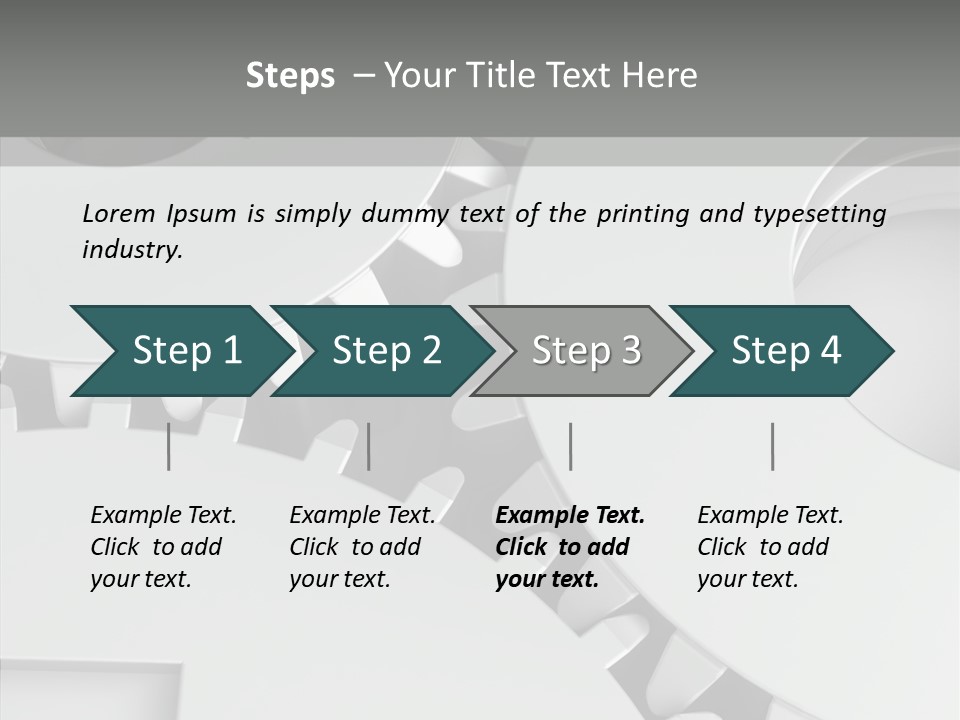 Shapes Instrument Cogwheel PowerPoint Template