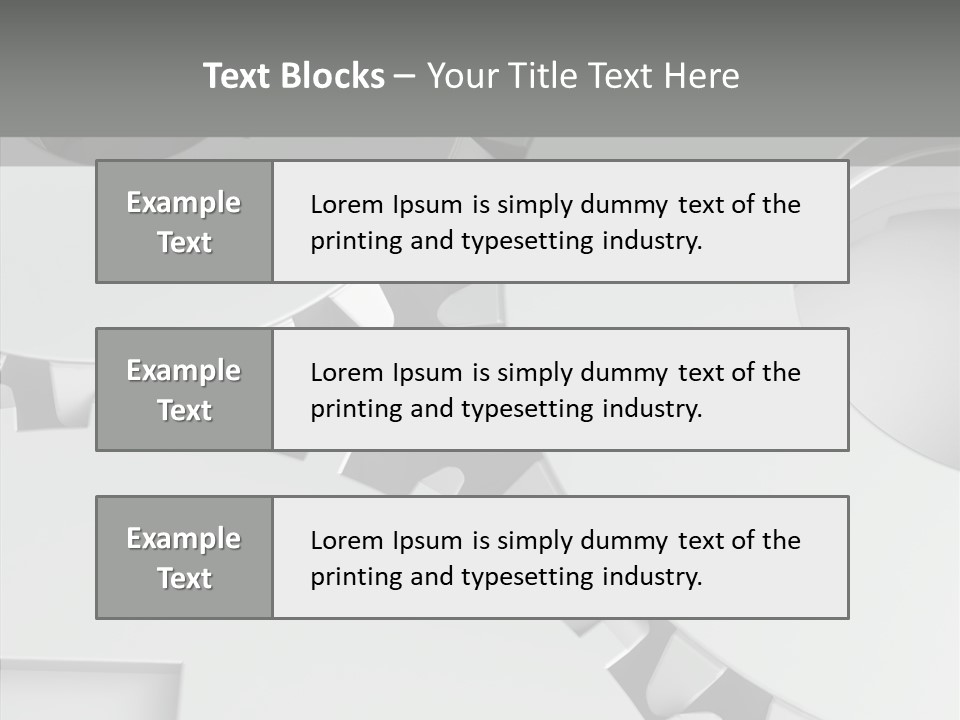 Shapes Instrument Cogwheel PowerPoint Template