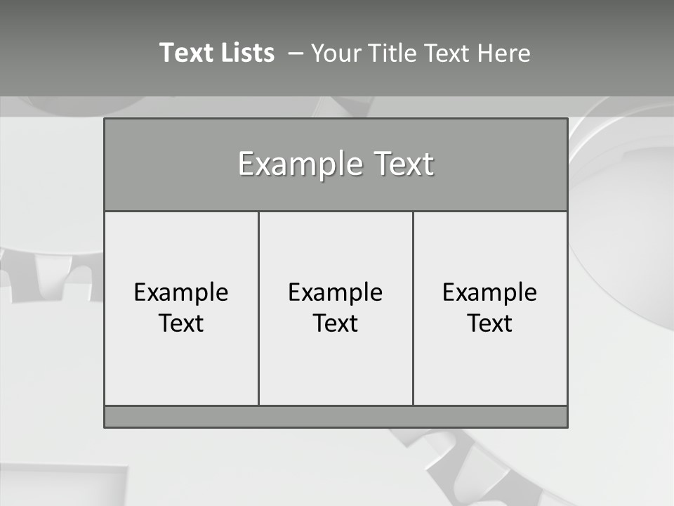 Shapes Instrument Cogwheel PowerPoint Template