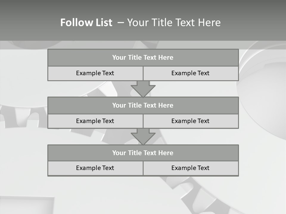 Shapes Instrument Cogwheel PowerPoint Template