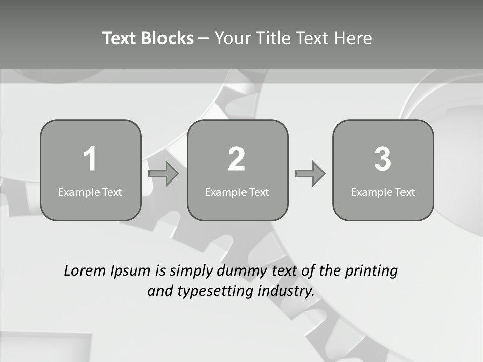 Shapes Instrument Cogwheel PowerPoint Template