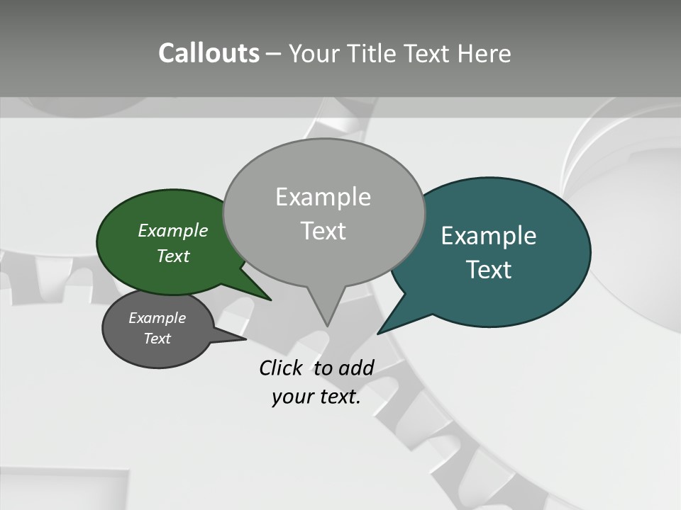 Shapes Instrument Cogwheel PowerPoint Template