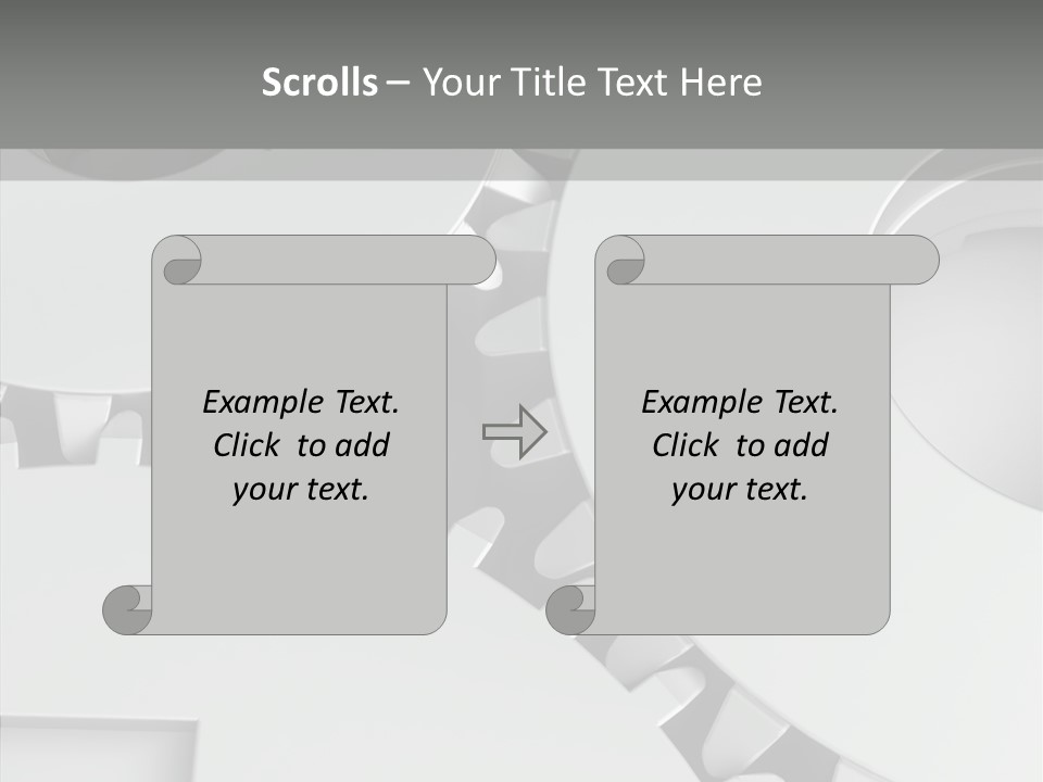 Shapes Instrument Cogwheel PowerPoint Template