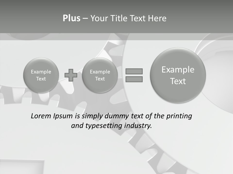 Shapes Instrument Cogwheel PowerPoint Template