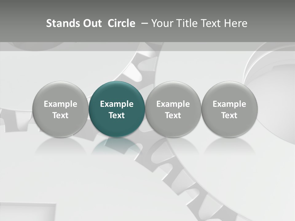 Shapes Instrument Cogwheel PowerPoint Template