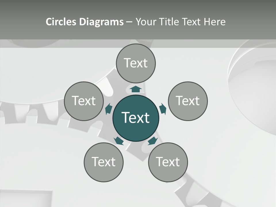 Shapes Instrument Cogwheel PowerPoint Template