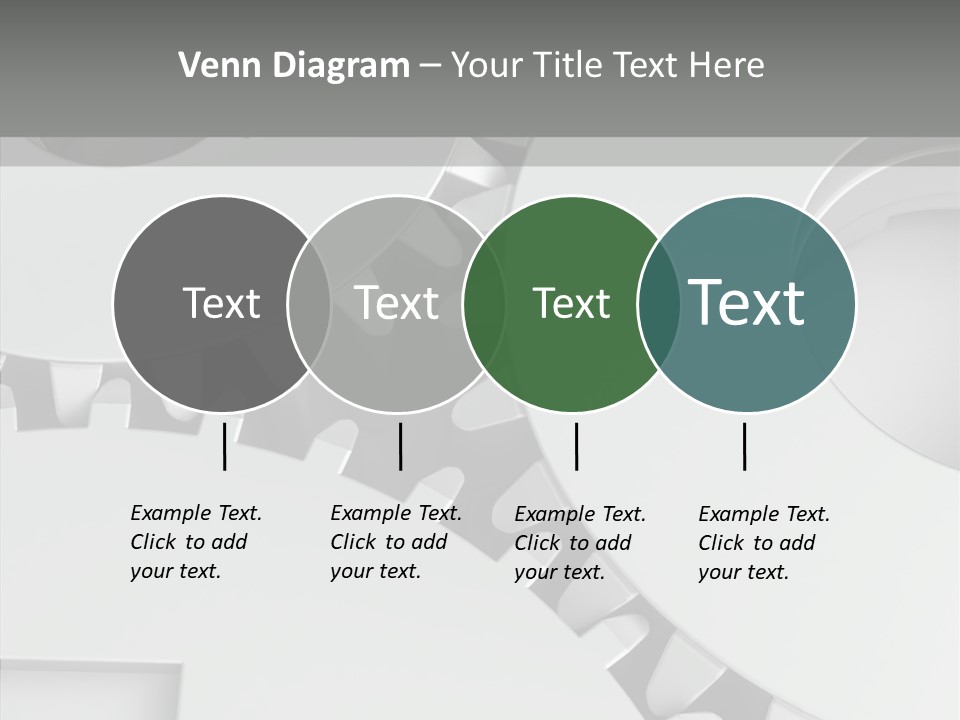 Shapes Instrument Cogwheel PowerPoint Template