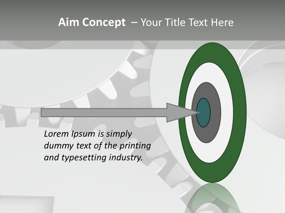 Shapes Instrument Cogwheel PowerPoint Template