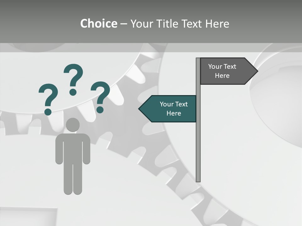 Shapes Instrument Cogwheel PowerPoint Template