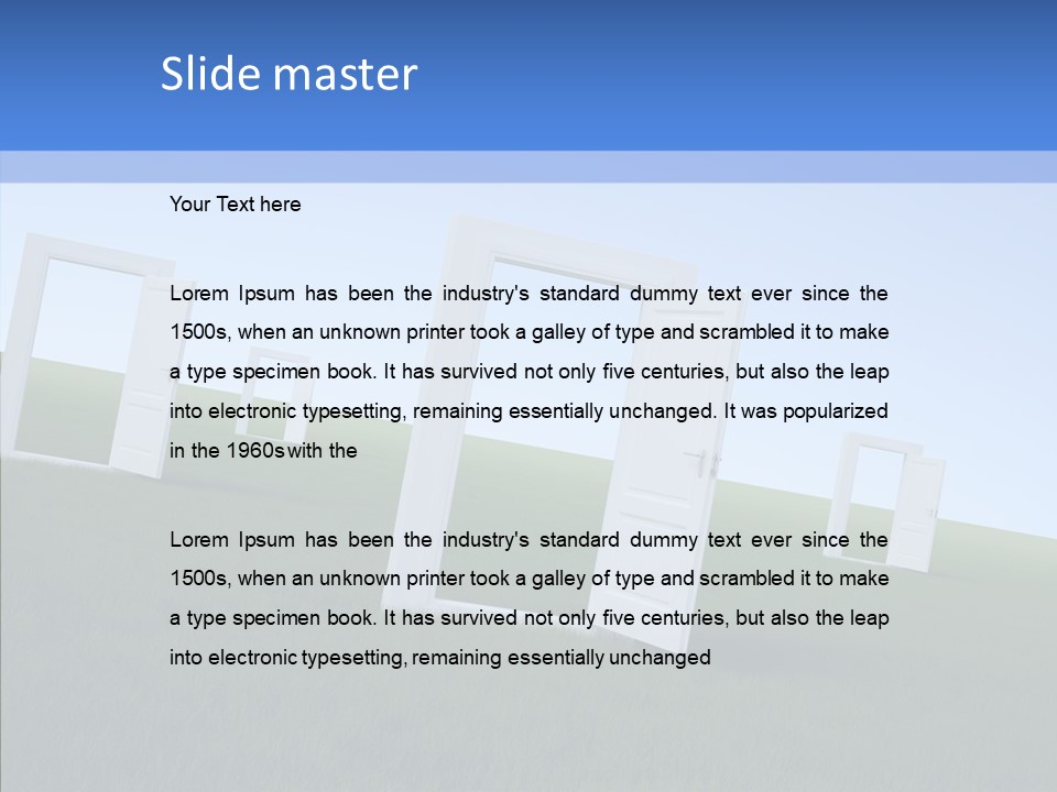 Way Imaginary Paradise PowerPoint Template