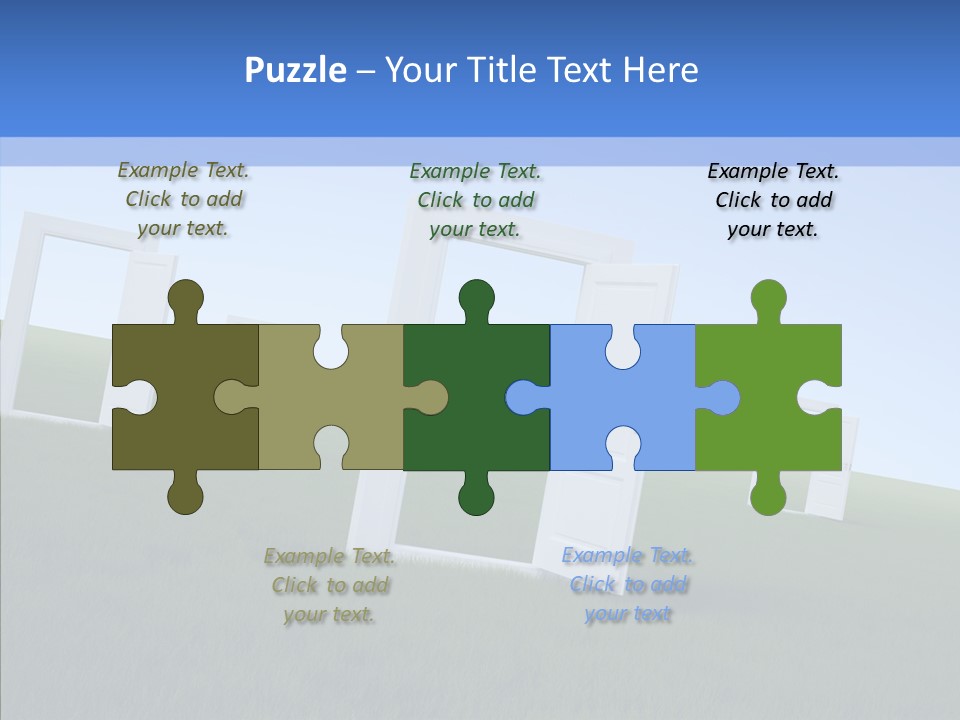 Way Imaginary Paradise PowerPoint Template