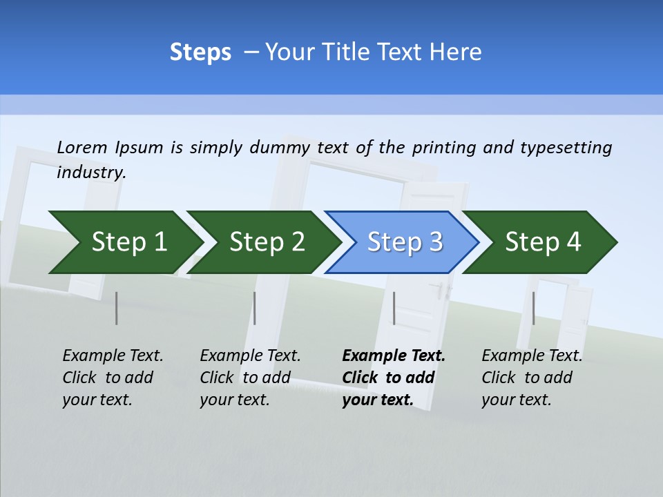 Way Imaginary Paradise PowerPoint Template