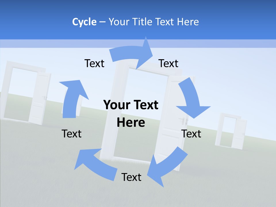 Way Imaginary Paradise PowerPoint Template