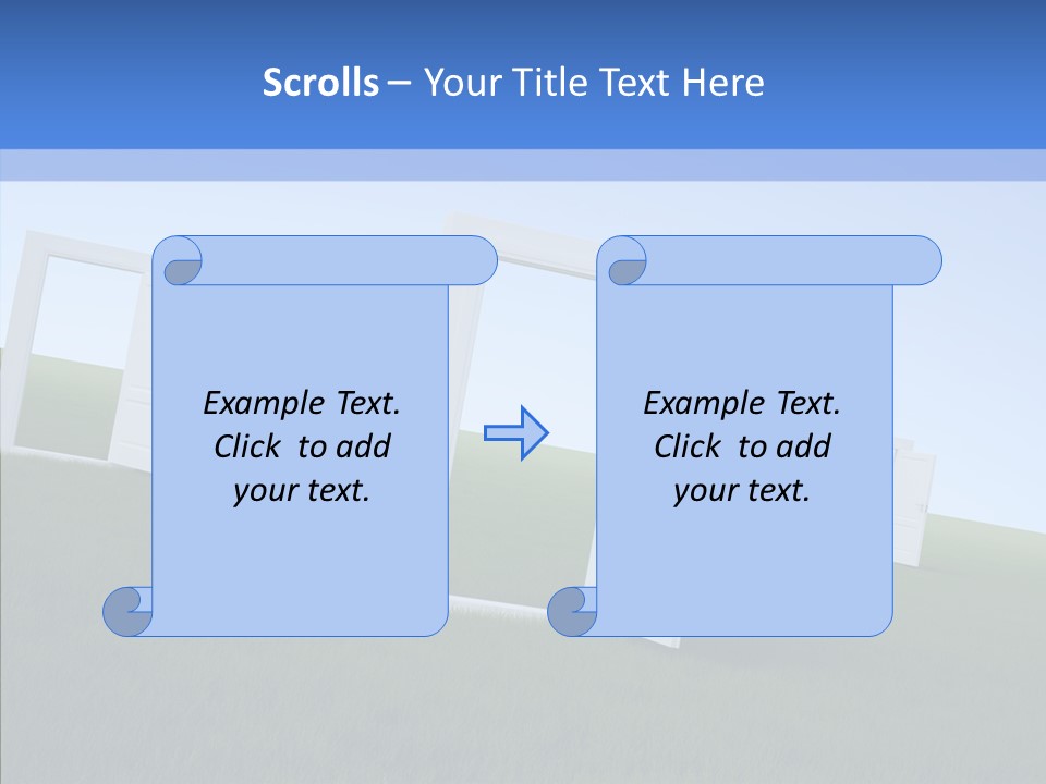 Way Imaginary Paradise PowerPoint Template
