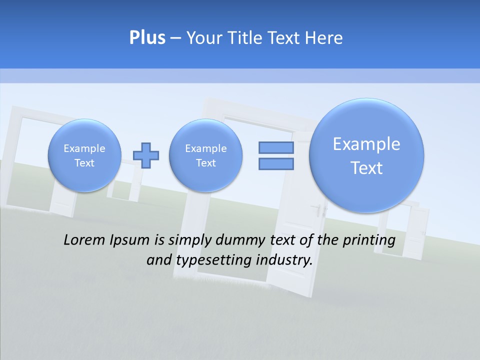 Way Imaginary Paradise PowerPoint Template