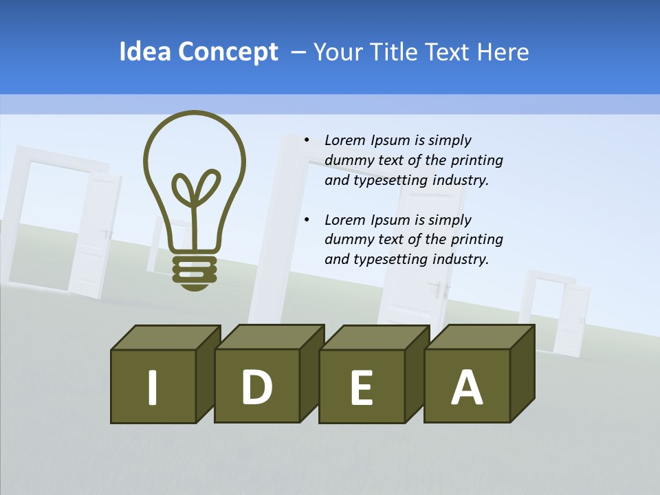 Way Imaginary Paradise PowerPoint Template