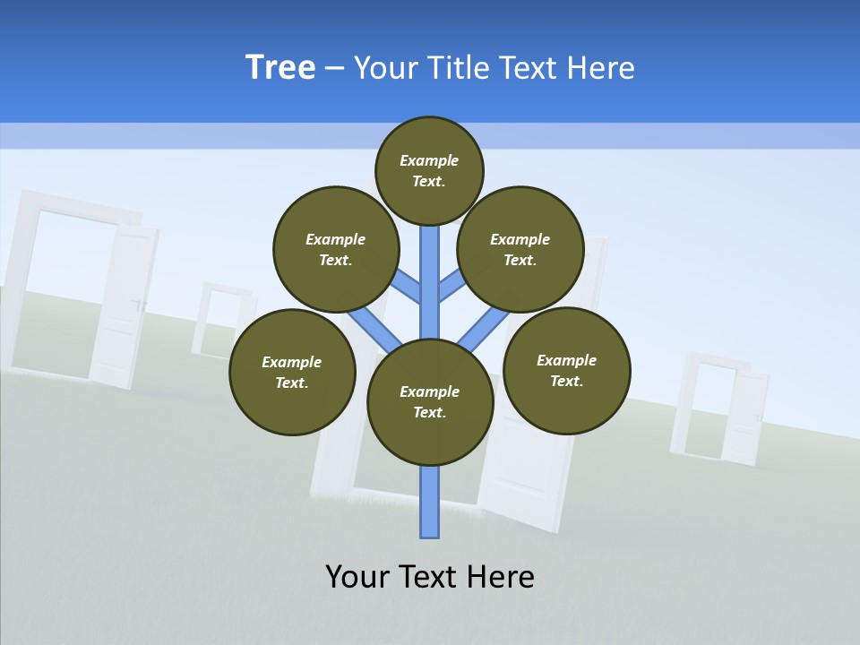 Way Imaginary Paradise PowerPoint Template