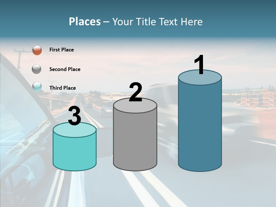 Race Traffic Way PowerPoint Template
