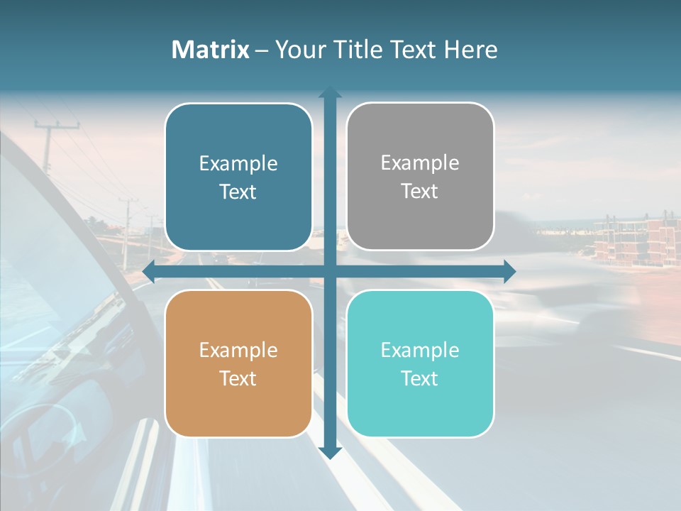 Race Traffic Way PowerPoint Template