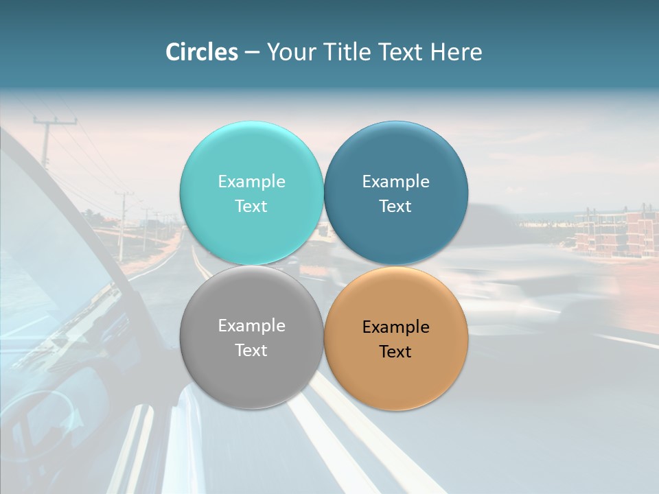 Race Traffic Way PowerPoint Template