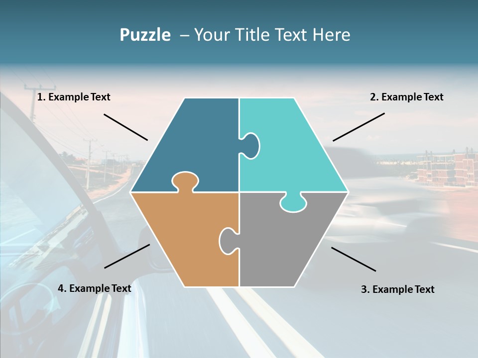 Race Traffic Way PowerPoint Template