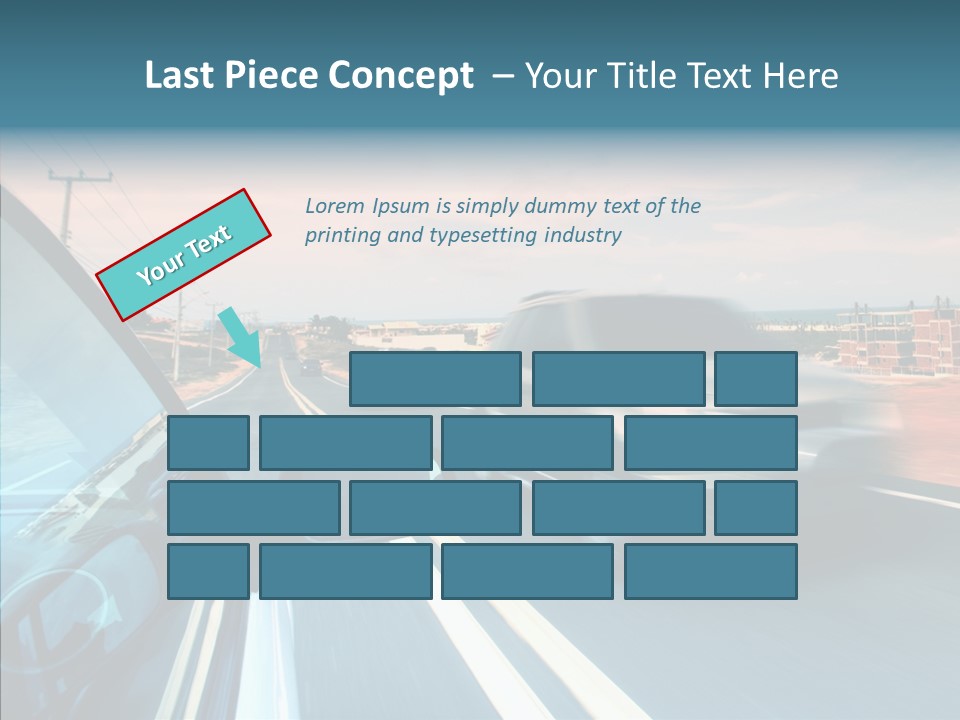 Race Traffic Way PowerPoint Template